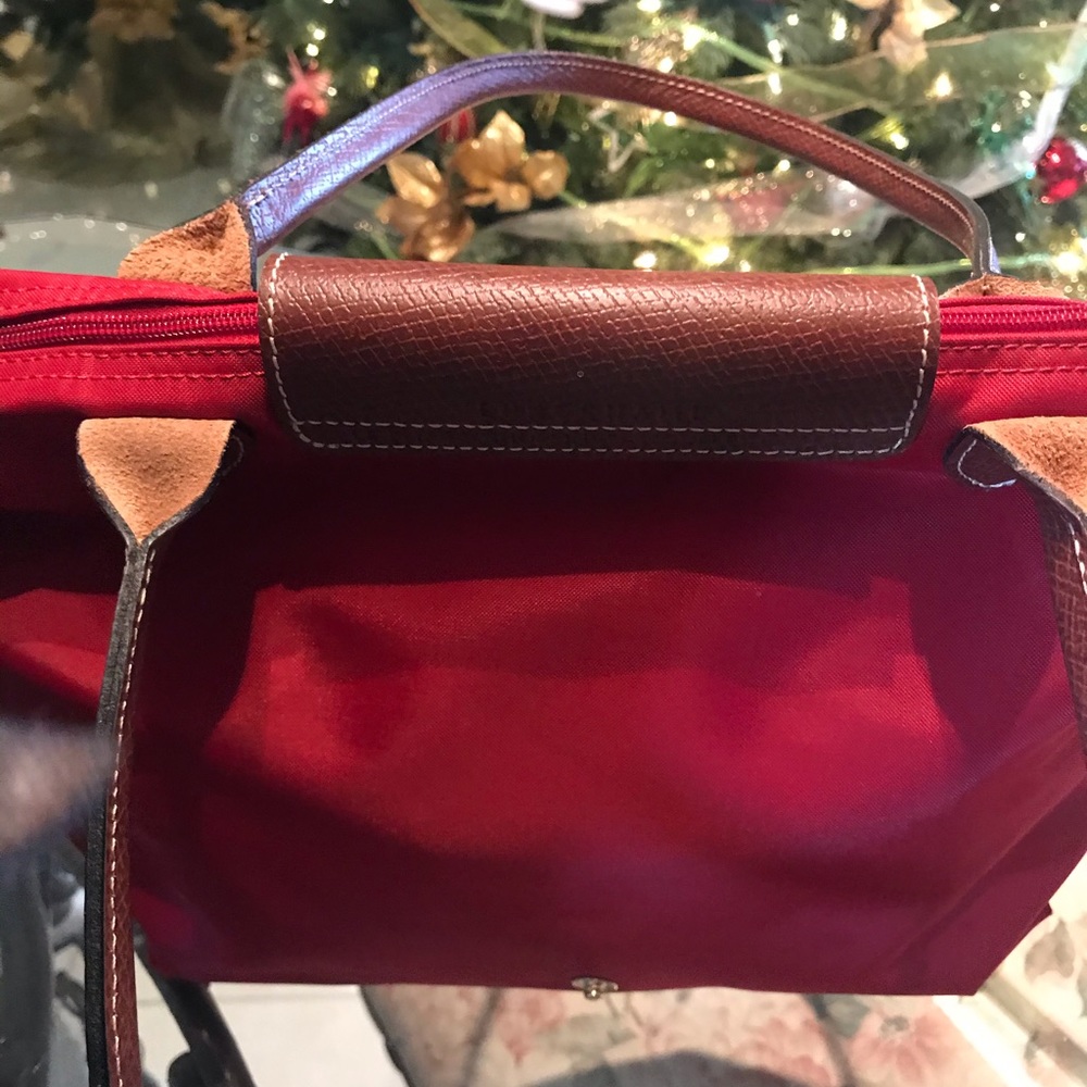 Longchamp Le Pliage Small Handbag NWOT RED - Picture 5 of 8